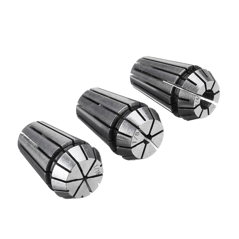 3pcs ER16 1/16 1/8 1/4 Inch Spring Collet Set For Engraving Machine Milling Lathe Tool