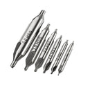 Drillpro 6pcs 1/1.5/2/2.5/3/5mm 60 Degree HSS Center Drill Bits Countersink Drill Bit