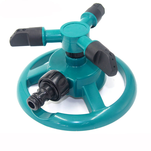 Garden Watering Tools Irrigation Law Sprinkler Automatic Three Arms 360 Degree Rotating Spray Nozzle