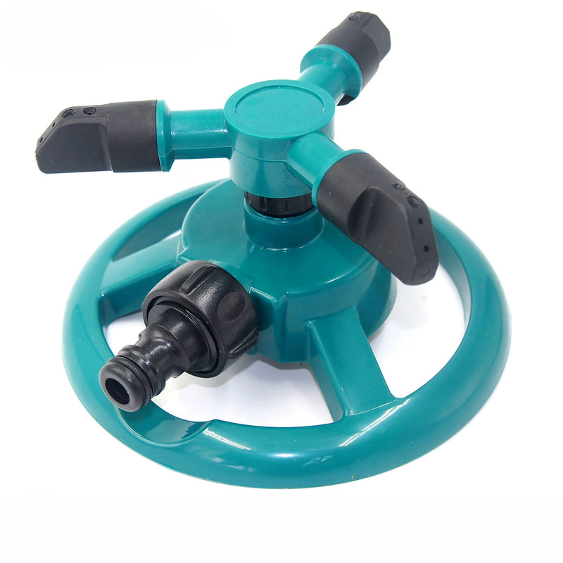 Garden Watering Tools Irrigation Law Sprinkler Automatic Three Arms 360 Degree Rotating Spray Nozzle