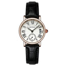 SANDA P206L Casual Style Calendar Women Watch Leather Strap Quartz Watch