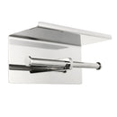 Double Toilet Paper Holder 304 Stainless Steel Bathroom Roll Tissue Roller Holder Wall Storage Shelf Rack