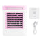 USB Portable Electric Mini Air Cooler 3 Modes Wind Speed Negative Ion Cooling Fan