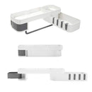 Punch-Free Shower Storage Corner Rack Shelf Hanger Bathroom Kitchen Wall Mounted
