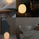 3life Rabbit Fawn Silicone LED Night Light Warm White Light USB Charge Childern Desk Bunny Night Lamp