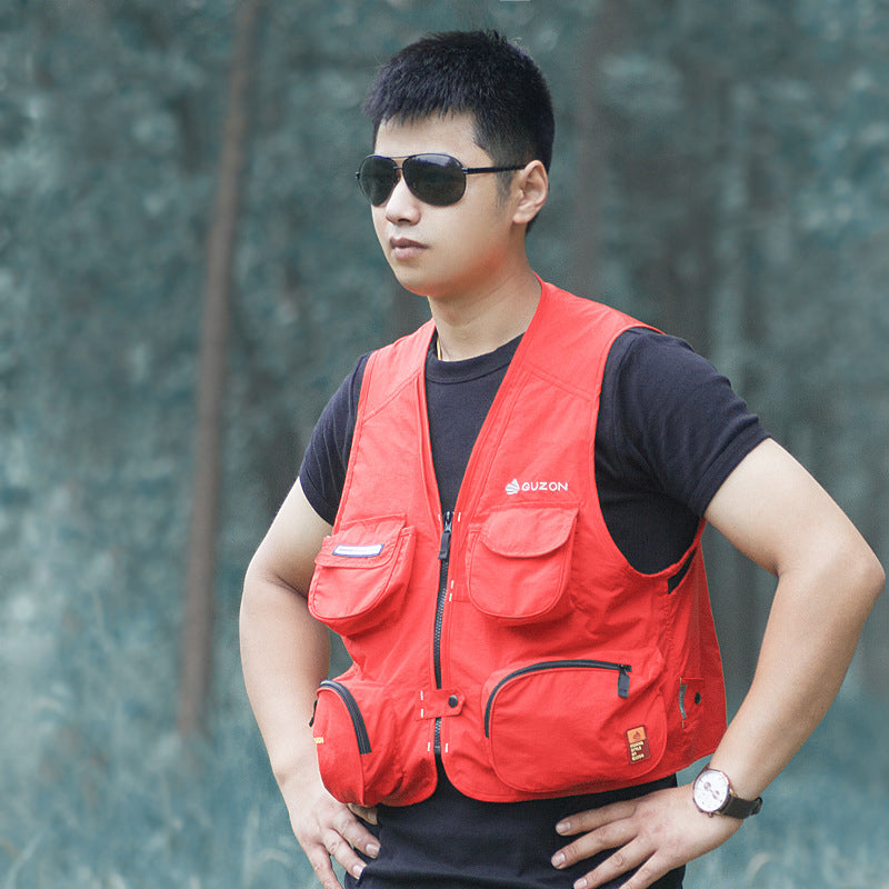 L-XXXL IPX4 Waterproof Fishing Vest Outdoor Safety Life Jacket Boat Drifting Survival Vest