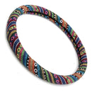 38cm Linen Car Steel Ring Wheel Cover Multi-Color National Styling Flax Cover Universal