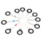 Excellway 11Pcs Terminal Removal Tool Kit Wiring Connector Pin Release Extractor