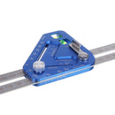 Drillpro Blue Aluminum Alloy Multifunction Revolutionary Carpentry Tool Woodworking Measuring Square Angle Ruler Triangle Ruler Angle Line Scribing Ruler Protractor
