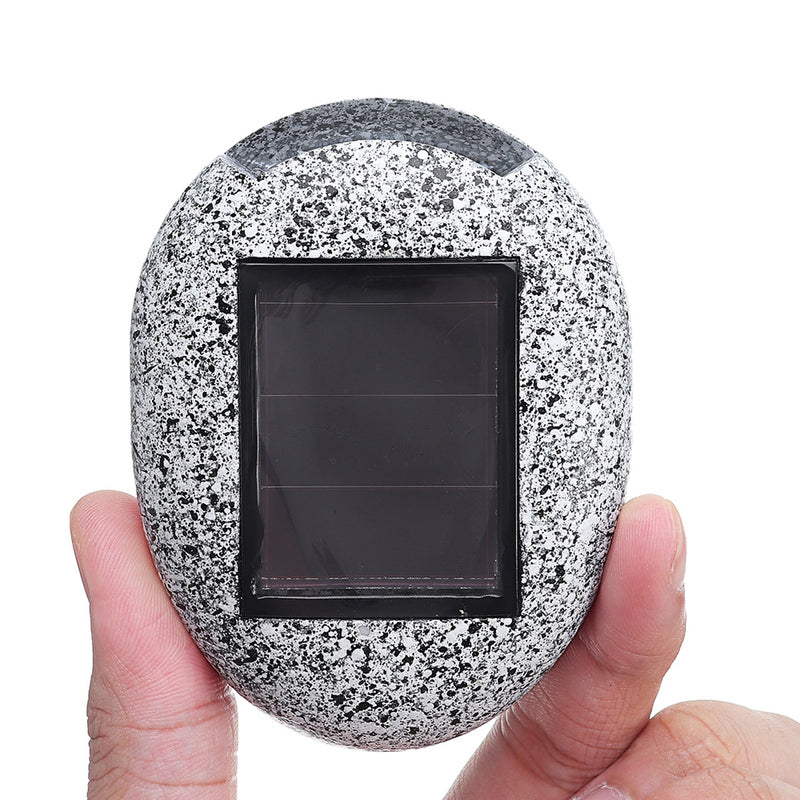 Solar Powered Buried Stone Under Ground Lamp Waterproof Home Garden  Light