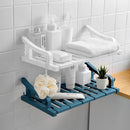 Suction Wall Mount Storage Rack Holder Shelves Bathroom Kitchen Organizer Shower Shelf