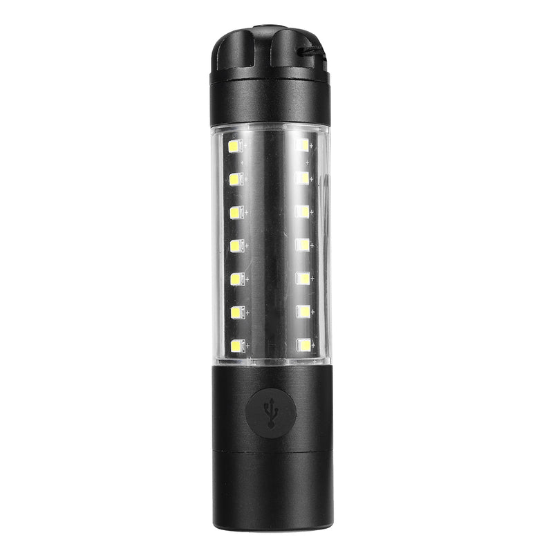 T6 LED COB 6 Modes USB Rechargeable 18650/14500 Flashlight Camping Hunting Emergency Warning Lamp