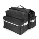 Motorcycle Black Canvas Saddlebags Saddle Swingarm Bag Left Right Side Scooter ATV Tool Bags