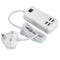 Claite 4 Ports USB 3A Extension Socket Outlet Hub Charger Power Adapter EU UK US Plug with Cable