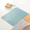 Home Waterproof Grease Proof Simple Geometry Pattern Heat Resistant Insulating Placemat