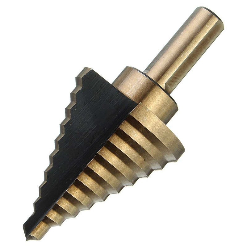 1/4 to 1-3/8 Inch HSS Cobalt Step Drill Bit Universal Shank Multiple Hole