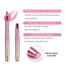 Portable Single Head  Makeup Brushes Retractable Lip Brush Rayon Lip Gloss Brush Beauty Tools