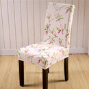 Honana WX-915 Elegant Flower Landscape Elastic Stretch Chair Seat Cover Dining Room Home Wedding Decor