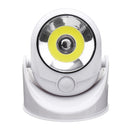 3W Wireless Round COB LED PIR Sensor Night Light Battery Powered Wall Lamp Stair Cabinet Home
