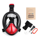 Full Face Snorkel Mask Scuba Diving Breathing Water Sports Security Buckle Set