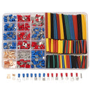 Soloop 350pcs Terminals Connectors + 328pcs 2:1 Heat Shrink Tube Assorted Box Kit