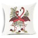 Honana 45x45cm Pillow Case Home Decoration Flamingo Palm Leaf Design 16 Optional Patterns
