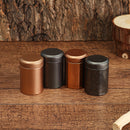 Mini Round Pocket Tea Tin Metal Canisters Container Sugar Coffee Storage Box Jar Parts Storage Box
