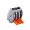 Excellway 222-413 10Pcs 3 Pin Spring Terminal Blocks Electric Cable Lever Wire Connectors