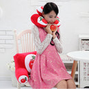 Plush Squishy 3D Fruit Printing U Shape Neck Pillow Waist Back Cushion Sofa Bed Office Car Chair Decor