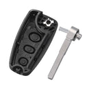 Remote Folding Flip Key Fob Shell Case 3 Buttons w/ Blade for Ford Focus 2 3 Fiesta Mondeo