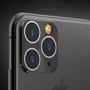 Bakeey HD Clear Tempered Glass Phone Lens Protector + Black Metal Circle Ring Phone Lens Protector for iPhone 11 Pro 5.8 inch