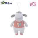 Metoo Horse Zebra Lamb Plush Doll Backpack Strap Accessories Key Chain Creative Gift