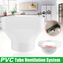 PVC Tube Ventilation System Environmental Protection Tube 132x30mm Dia.75mm