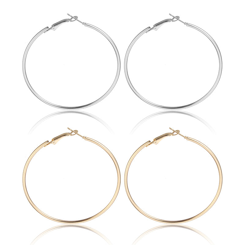 Exaggerated Large Circle Ring Hoop Women Earrings