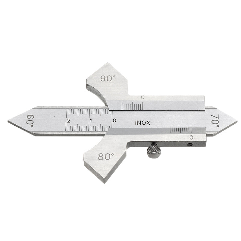Machifit Welding Gauge Weld Inspection Gage Weld Seam Bead/Fillet/Crown Test Ulnar Ruler 60 70 80 90 Degree Angle Measure