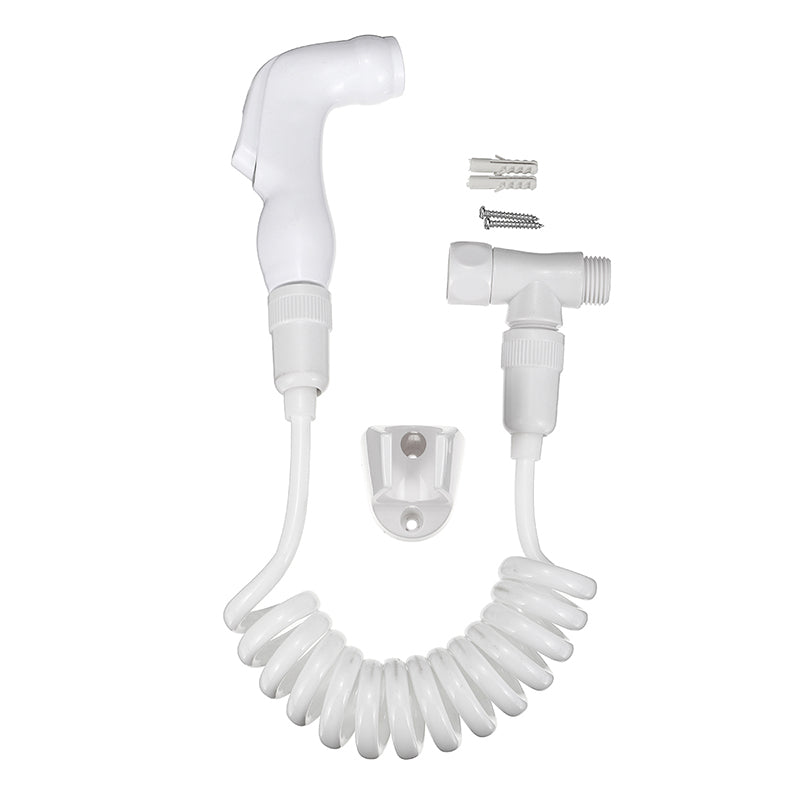 Toilet Shattaf Adapter Spray Handheld Home Shower Head Wall Bracket Hose Kit