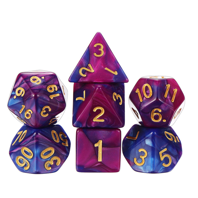 42PCS Metal Polyhedral Dices Set For Dungeons & Dragons Dice Desktop RPG Game