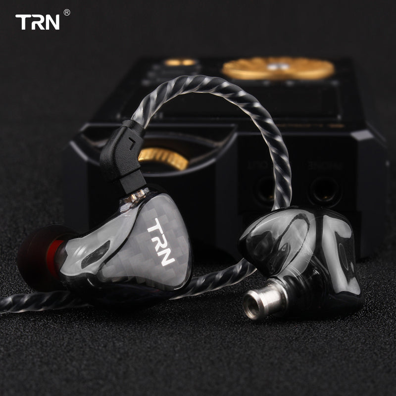 TRN H2 In-ear Heavy Bass HiFi Wired Control Earphone Headphone Dynamic Drive Detachable 2Pin Headset