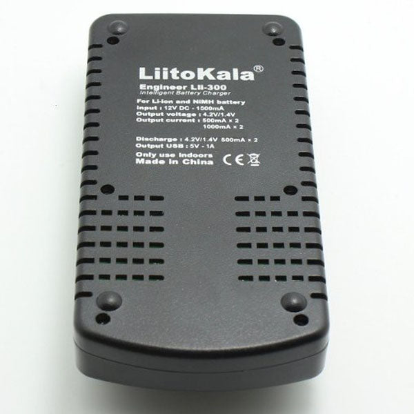 LiitoKala Lii-300 1.2V/3.7V Li-ion And NiMH LCD Smartest Battery Charger