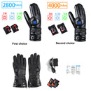 2800Mah/4000Mah Electric Heated Touch Screen Gloves Winter Warmer Motorcycle Racing Glove Waterprrof