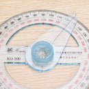 10cm Plastic 360 Degree Protractor Ruler Angle Finder Swing Arm School Office