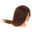 100% Real Human Hair Mannequin Head Salon Hairdressing 18'' Training Head + Clamp