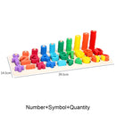 Children Wooden Montessori Materials Learning To Count Numbers Matching Digital Shape Match Early Education Teaching Math Toys