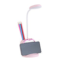 Multifunctional USB Rechargeable Touch Dimmable LED Table Lamp Pen Holder Mobile Phone Stand Magnet Mirror