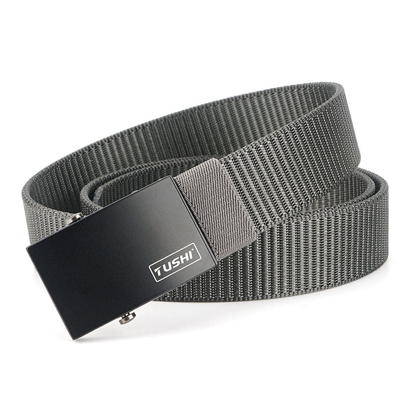 TUSHI 125cm Nylon Waist Belts Zinc Alloy Quick Release Inserting Buckle Tactical Belt