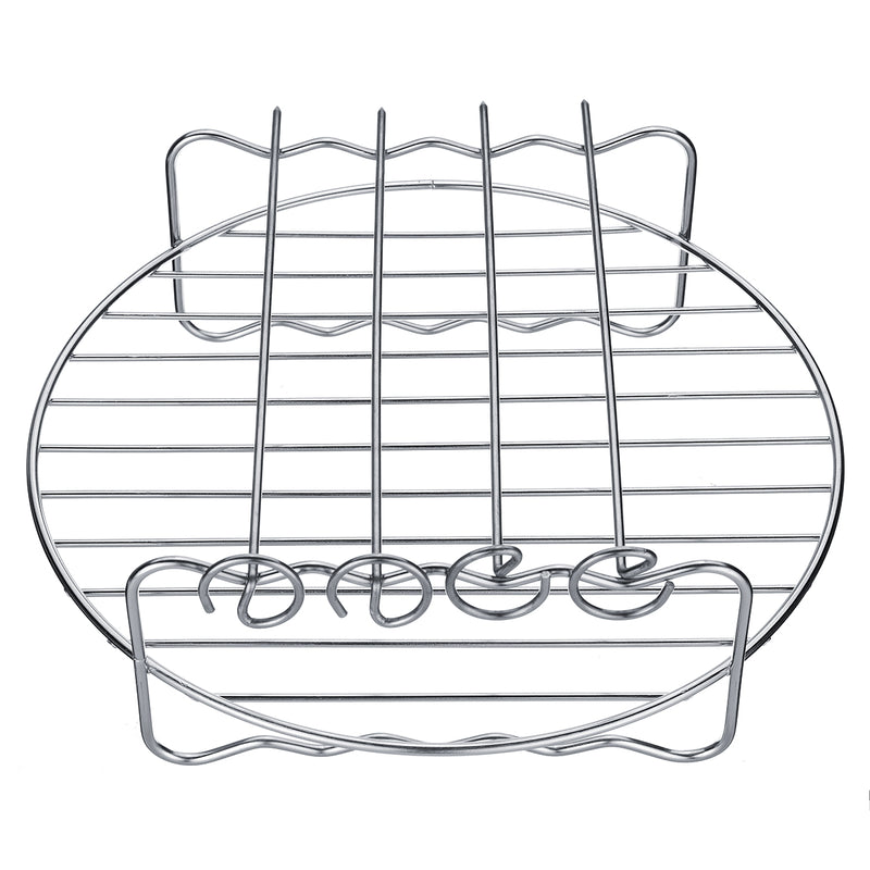 5Pcs 8'' Air Fryer Accessories Set Cake Pizza BBQ Roast Barbecue Baking Pan