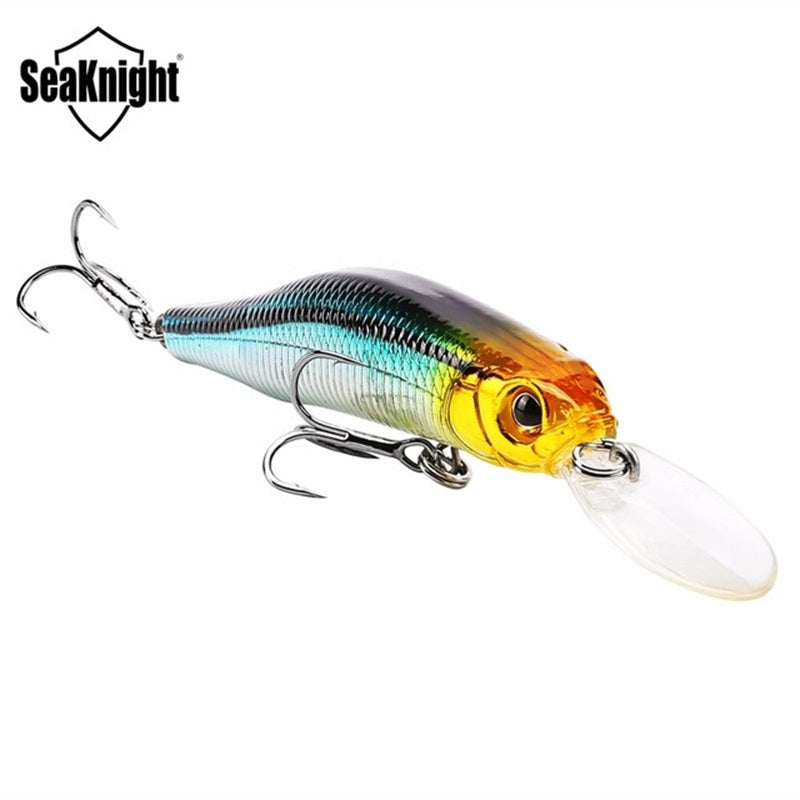 SeaKnight SK022 1PC 9g 80mm 0-1.5m Depth Minnow Fishing Lure BKK Hooks Fishing Hard Baits