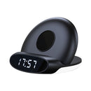 Bakeey 3in1 10W Qi Night Light Alarm Clock Phone Holder Wireless Charger Dock with USB Output Quick Charge Vertical for Samsung S10+ for iPhone 11 Pro Max Xiaomi 9T Mi9 Pro HUAWEI P30Pro LG