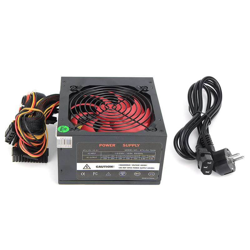 700W 110V-230V Alimentazione Power Supply ATX Alluminio 20+4PIN ATX 12V V2.3