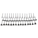 Effetool 45pcs 3mm Shank Stainless Steel Wire Brush Polishing Wheel for Rotary Tool